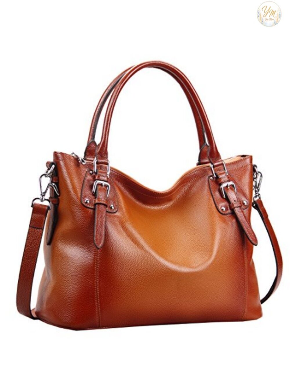 Leather Tote Bag Handbag for Women Top Handle Shoulder Bag Satchel with Pockets